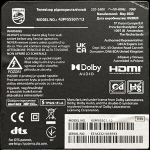 MAINBOARD PHILIPS 43PFS5507/12
