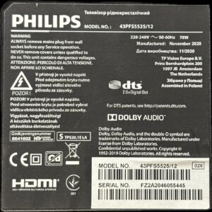 MAINBOARD PHILIPS 43PFS5525/12